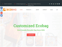 Tablet Screenshot of ecobagsales.com